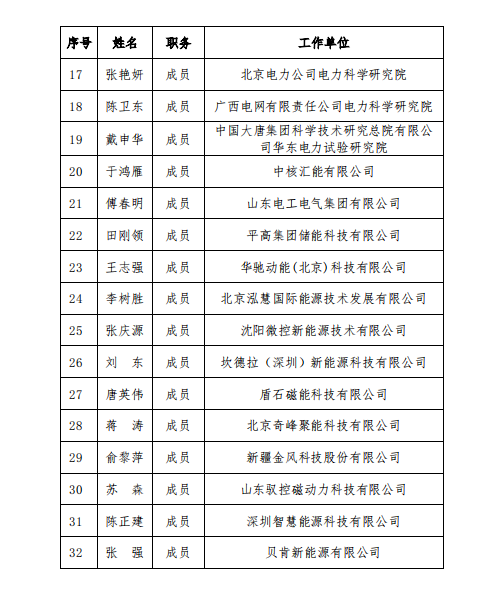 全国电力储能标委会成立压缩空气飞轮水电解制氢/燃料电池等储能标准化工作组