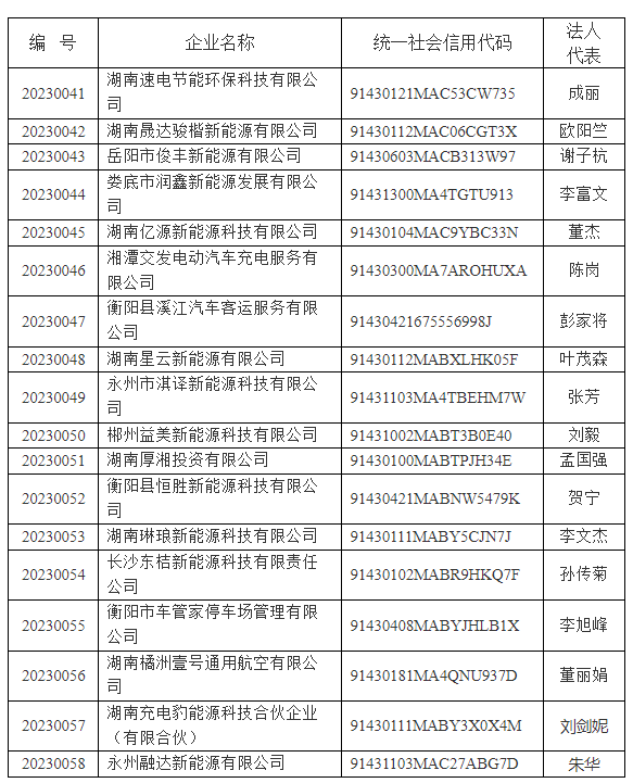 湖南新增18家电动汽车充电设施运营企业